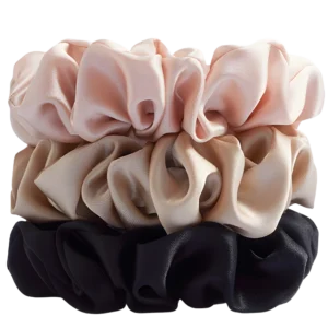 belle roar three silk scrunchies