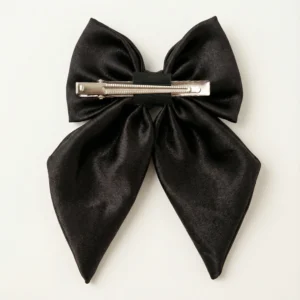 black hair bow
