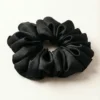 black satin scrunchie
