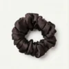 black satin skinny scrunchies black satin skinny scrunchies