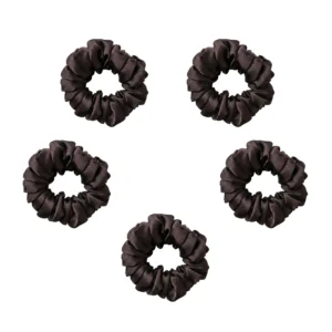 Home 14 black skinny scrunchies set of 5