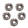 grey skinny scrunchies