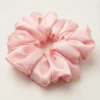 pink satin scrunchie pink satin scrunchie