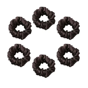 satin sleep scrunchies set of 6