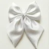 white hair bow