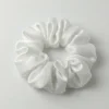 white satin scrunchie white satin scrunchie