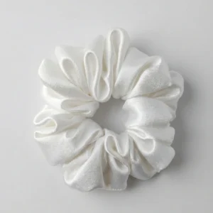 white scrunchie white scrunchie